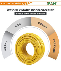 IFAN 공장 스테인레스 스틸 금속 골판지 스테인레스 스틸 가스 호스 천연 가스 용 유연한 가스 파이프 - Product Image 2