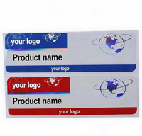Étiquettes personnalisées pour flacons en PP PET avec feuille d'argent holographique de 2 ml, 3 ml et 10 ml