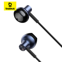 Untuk Suara Bass Dynamic Driver Earphone Olahraga In-Ear dengan Mikrofon Kabel 120cm Jack Aux 3.5mm untuk /iPhone 6/ MP3