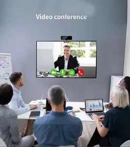 Web CAM 1080p Full HD Cámara Web en línea con micrófono incorporado para conferencias Videollamadas