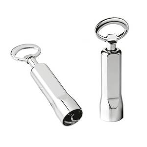 Sacacorchos 'BACCO' Portátil de Acero Inoxidable, Abridor de Vino con Logotipo Personalizable, L=160 mm, Forma de Botella, Artículo de Cocina para Uso Doméstico - Product Image 1