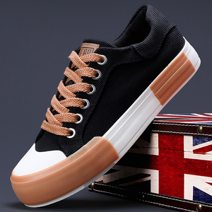 Chaussures de skate décontractées vulcanisées légères, souples et respirantes en toile blanche à lacets pour hommes, qualité supérieure, directement de l'usine - Product Image 2