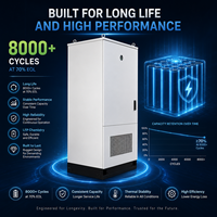 Armoire de stockage de batterie solaire LiFePO4 241 kWh, système de stockage d'énergie hybride pour réseau, IP65, extérieur