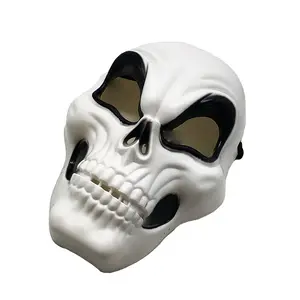 HF Halloween Skull Plastic Mask Scary Mask Full Face Male Facepiece Masks