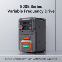 Drive VFD AC 0.75KW Tahan Lama 380V Konverter Frekuensi Variabel Inverter Pompa Air Multifungsi untuk Peralatan Mekanik