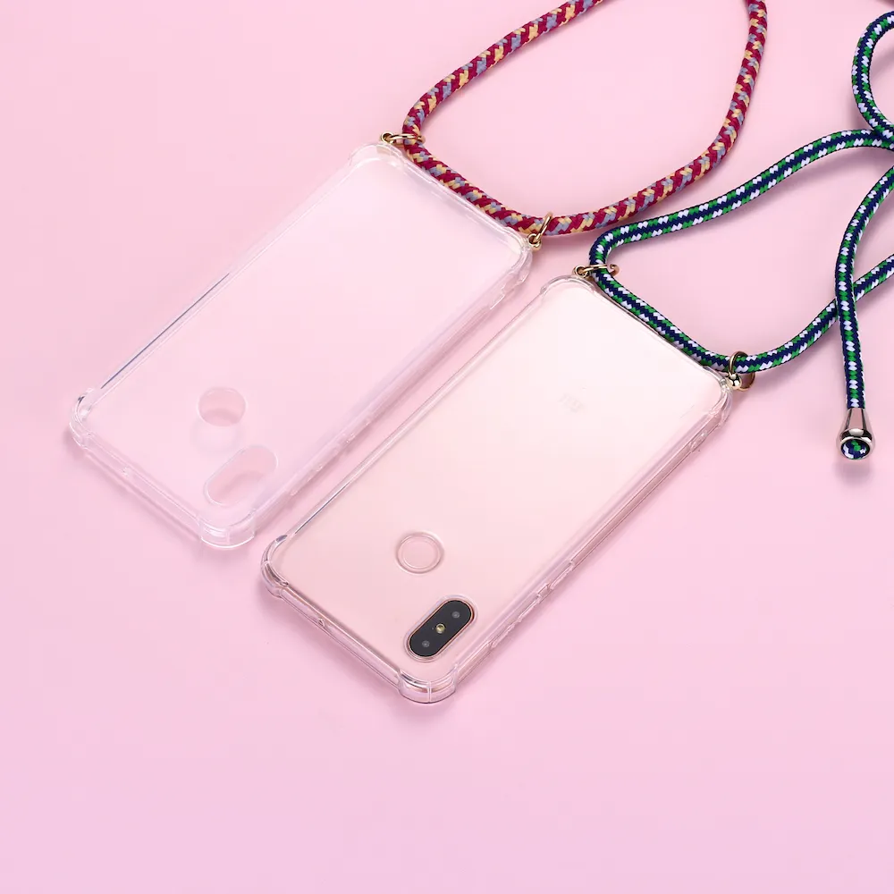 Strap Cord Chain Phone Tape Necklace Lanyard Mobile Phone Case for Carry to Hang For XIAOMI MI 3 5 6 7 8 9 A3 9T K20 6A A2