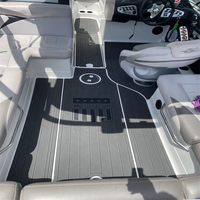 Tapis de pont en mousse EVA imitation teck pour plateforme de bain et cockpit de bateau Mastercraft X15 2006-2012, style SeaDek MarineMat, auto-adhésif