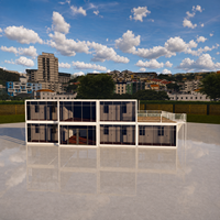 Profitez d'une longue durée de vie avec notre maison modulaire préfabriquée à deux étages à assemblage rapide, idéale pour un bureau temporaire ou une résidence.