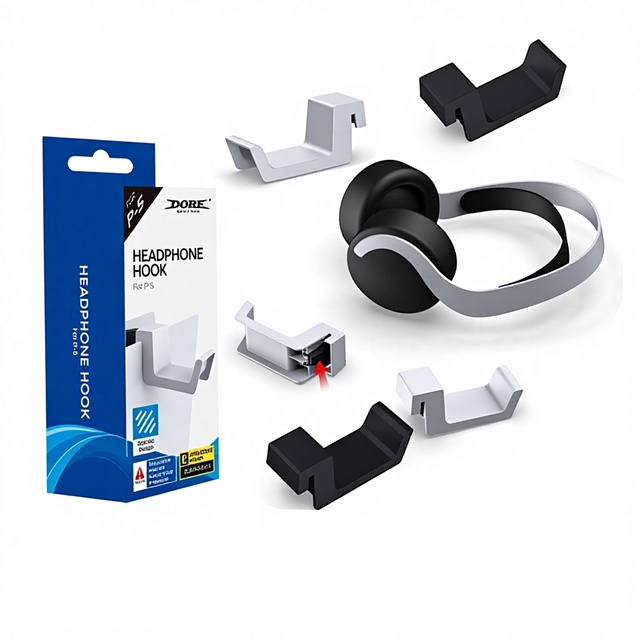 TP5-0595 Headset Holder for PS5 Console Portable Headphone Storage Hanger Stand Game Controller for PS5 Headphone Hook