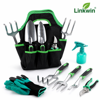 9 options d'outils de jardinage en aluminium robustes avec poignées ergonomiques souples, en lot de 1 pour le jardinage et la plantation en extérieur