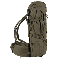 Sac à dos de chasse ergonomique 75L avec cadre externe en fibre de carbone et système de support de charge réglable