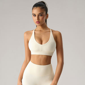 फैशन महिला रिमूवेबल पेड जिम शीर्ष कस्टम चलने वाला उच्च प्रभाव योग कसरत का समर्थन करता है - Product Image 3