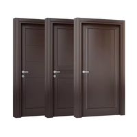 Porte intérieure imperméable en bois PVC Wpc Portes coulissantes en bois Wpc Portes intérieures en bois