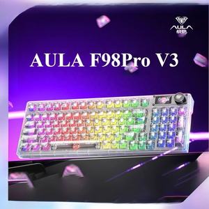 Teclado Mecánico F98Pro <span class=keywords><strong>V3</strong></span> de Tamaño Completo con Pantalla TFT, Luz RGB, Perilla, Interruptores Intercambiables en Caliente, Inalámbrico, Tri-Modo, Proyección, USB - Product Image 5