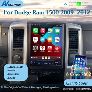 วิทยุติดรถยนต์ระบบแอนดรอยด์ขนาด 12.1 นิ้ว ความจุ 256GB สำหรับรถ Dodge RAM 1500 ปี 2009-2012 เครื่องเล่นมัลติมีเดียพร้อมระบบนำทาง GPS แบบไร้สาย หน้าจอแนวตั้ง - Product Image 2