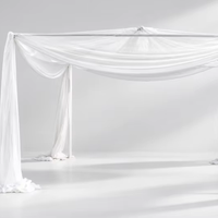 Système de tringles et de rideaux robustes / Support de toile de fond réglable / Cadre d'affichage pour événements et mariages