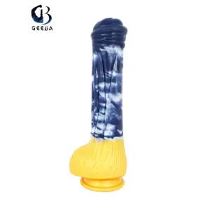 GEEBA-105 sex shop sex jouets grand silicone pénis animal thrusting types de godes pour les femmes