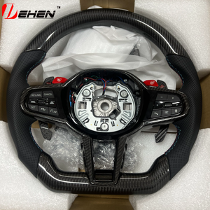 Volant de voiture en fibre de carbone et cuir perforé pour Toyota Supra GR A90 A91 MKV MK5 MK4 2019-2025, volant <span class=keywords><strong>sport</strong></span> racing - Product Image 5