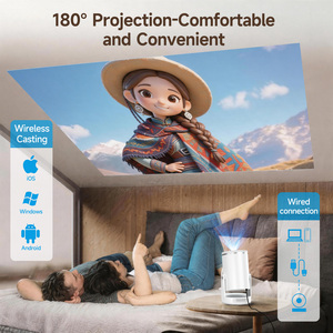 Projecteur intelligent 1080P avec mise au point automatique et évitement d'obstacles HY320 Pro Nouveau 400 ANSI Air Mouse WiFi 6 BT5.4 Home Cinema - Product Image 4
