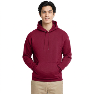 Sweat à capuche en molleton de coton pour homme, logo personnalisé, OEM, imperméable, respirant, avec fermeture éclair, style urbain vintage, hiver FINER THREADS - Product Image 1