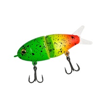 Nouvelle leurre artificielle colorée multi-sections, hameçon double, 5,8 g, 60 mm, pour achigan à gueule large