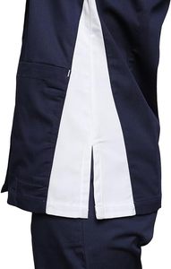 Kemeja tunik wanita, Atasan pakaian kerja wanita kerah lapel, seragam dokter kesehatan, dokter menyusui NHS - Product Image 5