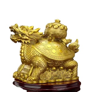 ตุ๊กตาทองเหลืองรูปเต่าสำหรับตกแต่งบ้านและเครื่องประดับของขวัญธุรกิจออกแบบได้ตามต้องการ - Product Image 1