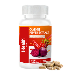 Cápsulas de Pimienta de Cayena Orgánica 400mg, Alto Contenido de Capsaicina, 90 Cápsulas Vegetales, Estimulan el Metabolismo y el Control de Peso - Product Image 1