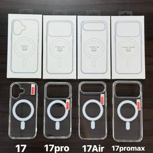 Pour <span class=keywords><strong>coque</strong></span> de téléphone acrylique MagneticTransparent pour Apple 17Pro Max 16 housse de protection de luxe protecteur de caméra PC dur 14 Plus - Product Image 3