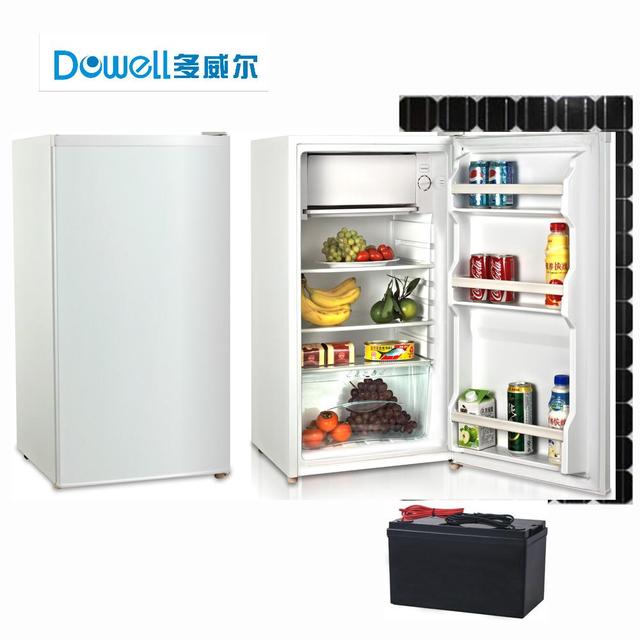 110L Single Door 12V 24V Battery Powered DC Solar Freezer Refrigerator