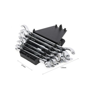 Multitools Outil à main à couple élevé 10-17mm Jeu de clés à écrou évasé pour tuyaux d'huile Clé à <span class=keywords><strong>frein</strong></span> pour réparation automobile - Product Image 6