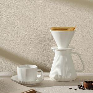 Pour for <strong>V60</strong> Coffee Maker Set 17.5OZ White Cream Home Caf&eacute; Restaurant Camping Paper Coffee Filters <strong>Dripper</strong> for Perfect Coffee - Product Image 6