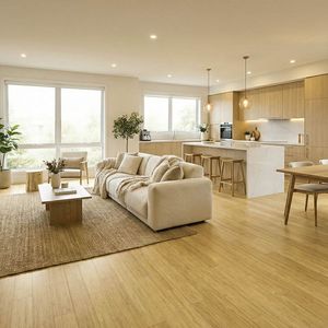 Parquet en bambou tissé massif YUYOU SWC01 |   Planches de largeur moyenne au design moderne couleur naturelle, installation par collage/clouage/agrafage - Product Image 3