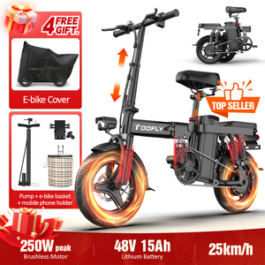 จักรยานไฟฟ้าพร้อมส่งจากคลังสินค้า 250w ยางใหญ่ E-bike สำหรับผู้ใหญ่ รุ่นไฮบริด ความเร็ว 25 กม./ชม. 48V GS5 อเนกประสงค์ สำหรับในเมือง/ยุโรป/อเมริกา - Product Image 5