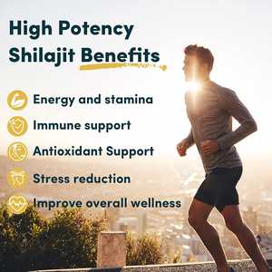 Suplemento sanitario Superfood comestible Purest Himalayan Shilajit Extracto orgánico Cápsula Gummies Ashwagandha Gummies - Product Image 3