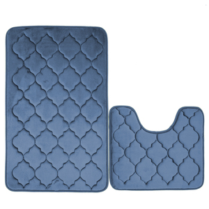 Alfombra de <span class=keywords><strong>baño</strong></span> con relieve de adoquines FMT, alfombra antideslizante de lana Coral para bañera, alfombra para suelo, felpudo para cuarto de ducha, almohadilla de espuma viscoelástica - Product Image 4