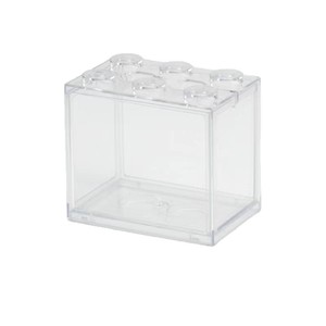Pecera de bloques de construcción para peces betta, caja de aislamiento para exhibición de peces betta pequeños y guppys, pecera de alta transparencia con 6 orificios - Product Image 4