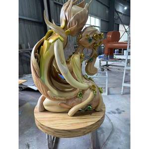 Escultura de FRP Impresa en 3D Personalizada con Acabado de Madera para Decoración de Parques, Plazas y Puntos Fotográficos - Product Image 1