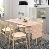 Chemin de table floral de printemps, chemin de table marguerite multicolore de 13 * 72 pouces, adapté à la décoration de printemps