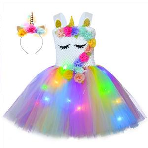 Trang Phục Hóa Trang Nàng Tiên Cá Cho Bé Gái, Đầm Cosplay Công Chúa Tiên Cá Phát Sáng Đèn LED Cho Tiệc Sinh Nhật - Product Image 6