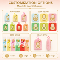 Pendentif porte-bonheur brodé en peluche style japonais Omamori, amulette douce, porte-clés, souvenir, cadeau pour les boutiques de cadeaux