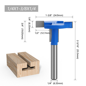 ใบมีดตัด T-Cut ขนาดก้าน 6 มม. เส้นผ่านศูนย์กลาง 1 3/8 นิ้ว สำหรับเครื่องตัดแต่งขอบงานไม้ - Product Image 2