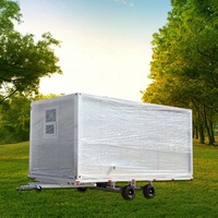 Petit conteneur extensible et mobile, remorque caravane de maison, nouveau design coréen à vendre