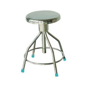 Joyful Abundance Stainless Steel Round <b>Stool</b> SLV-D4022 <b>Height</b> <b>Adjustable</b> For Hospital Laboratory Use - Product Image 2