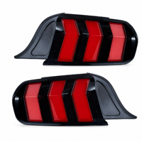 Conjunto de Luces Traseras LED para Ford Mustang 2015-2023, Secuenciales, Color Negro Ahumado, Tres Barras, Lámpara Trasera OEM, Venta al por Mayor de Fábrica