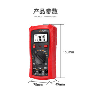 Multímetro Digital Fu33d de 3 Dígitos, 600V 10A, Cuerpo de Plástico, Función NCV para Pruebas Eléctricas - Product Image 1