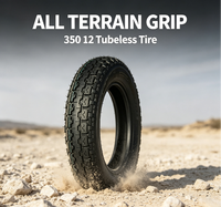 Pneus moto tout-terrain tubeless 350-12 à profil profond – Neufs pour remplacement/réparation, usage hors route – Chine Hubei