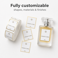 Étiquettes personnalisées pour flacons de parfum, dorure à chaud, autocollants adhésifs de luxe en rouleau pour emballages cosmétiques, vente en gros