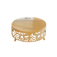 Soporte Redondo para Pastel de Boda Europeo, Plato de Lujo Ligero de Hierro Forjado, Estante Alto para Pastel, Plato para Frutas, Bandeja para Aperitivos