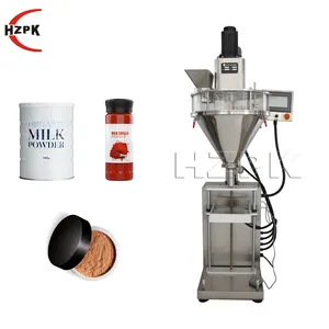 HZPK semi auto vertical instant drink coffee protein powder weighing filling and mixing machine